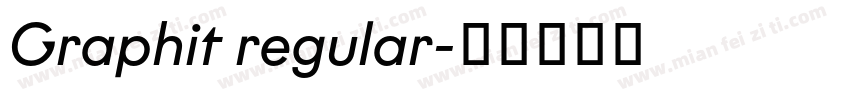 Graphit regular字体转换
